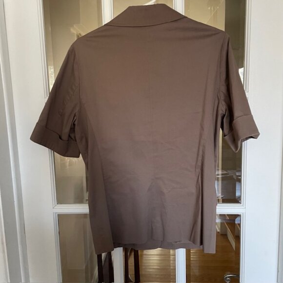 Short sleeved brown blazer - Picture 2 of 3